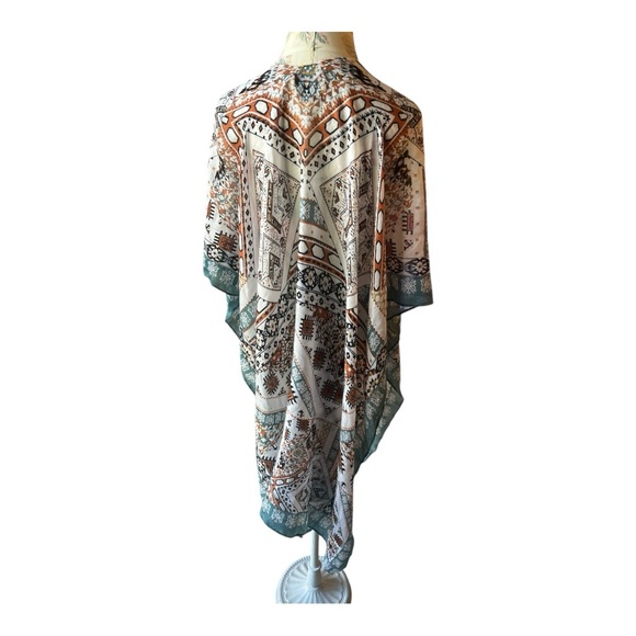 Rachel Rachel Roy Aztec Kimono Poncho - Picture 4 of 6